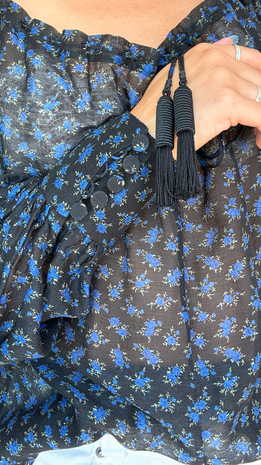 Saint Laurent Floral Top