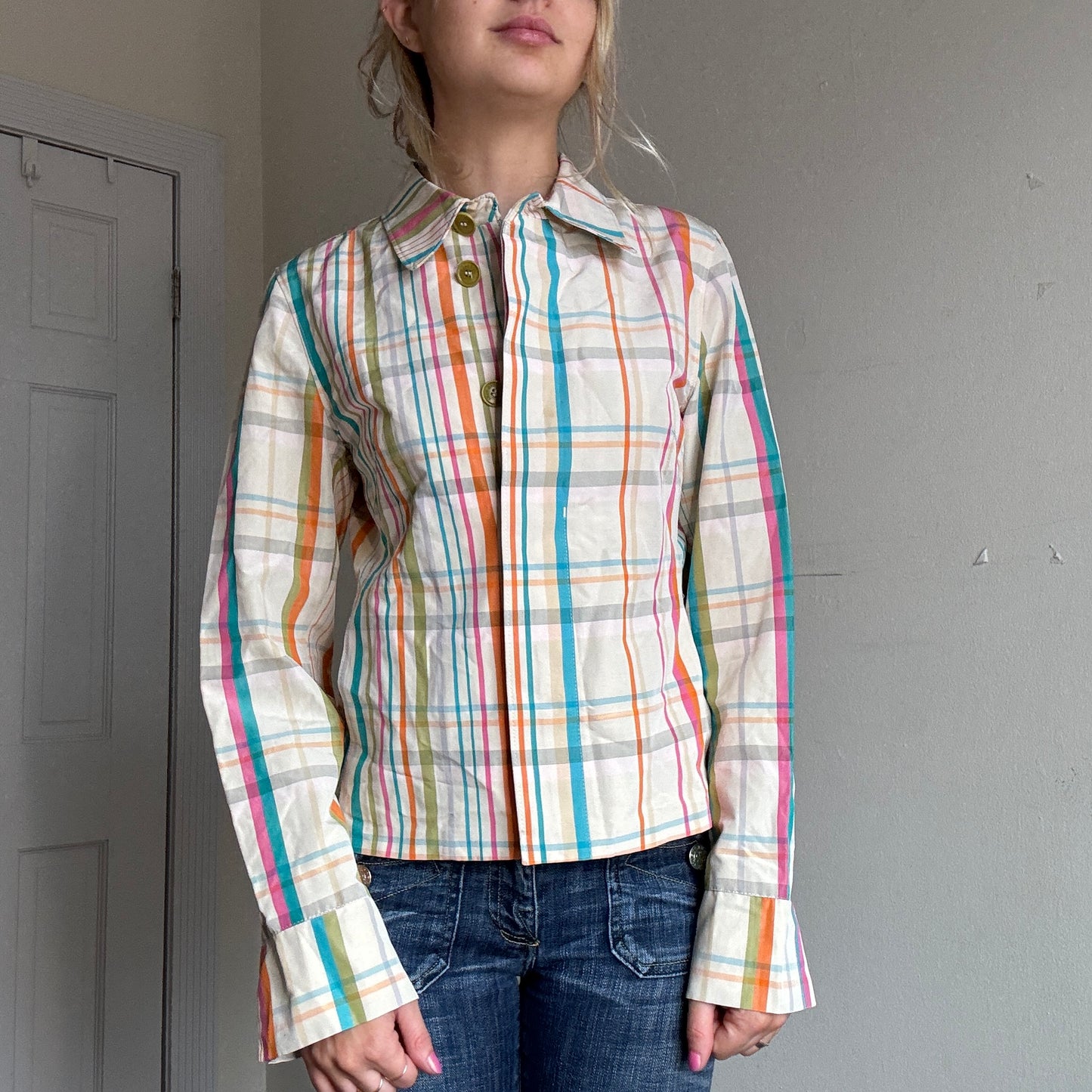 Loro Piana Multicolor Plaid Jacket