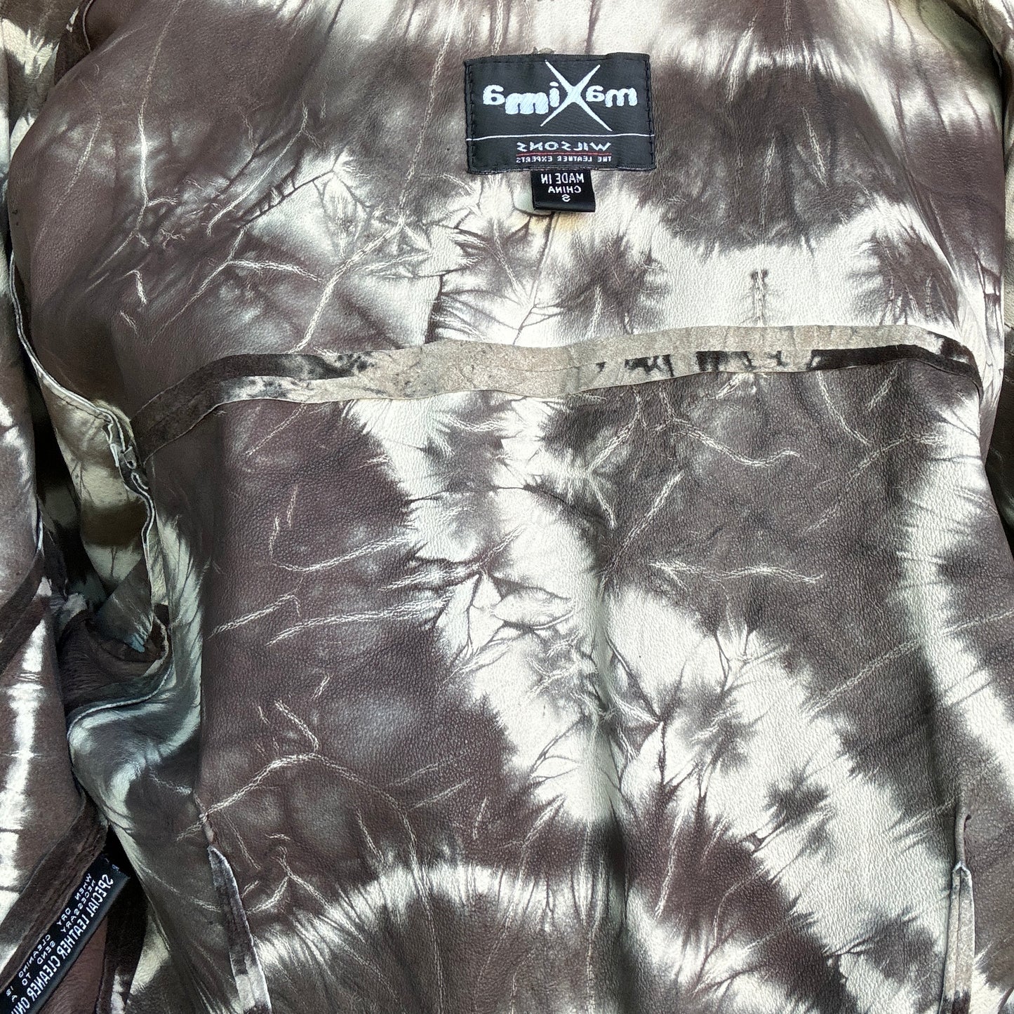 Leather Tie Dye Top