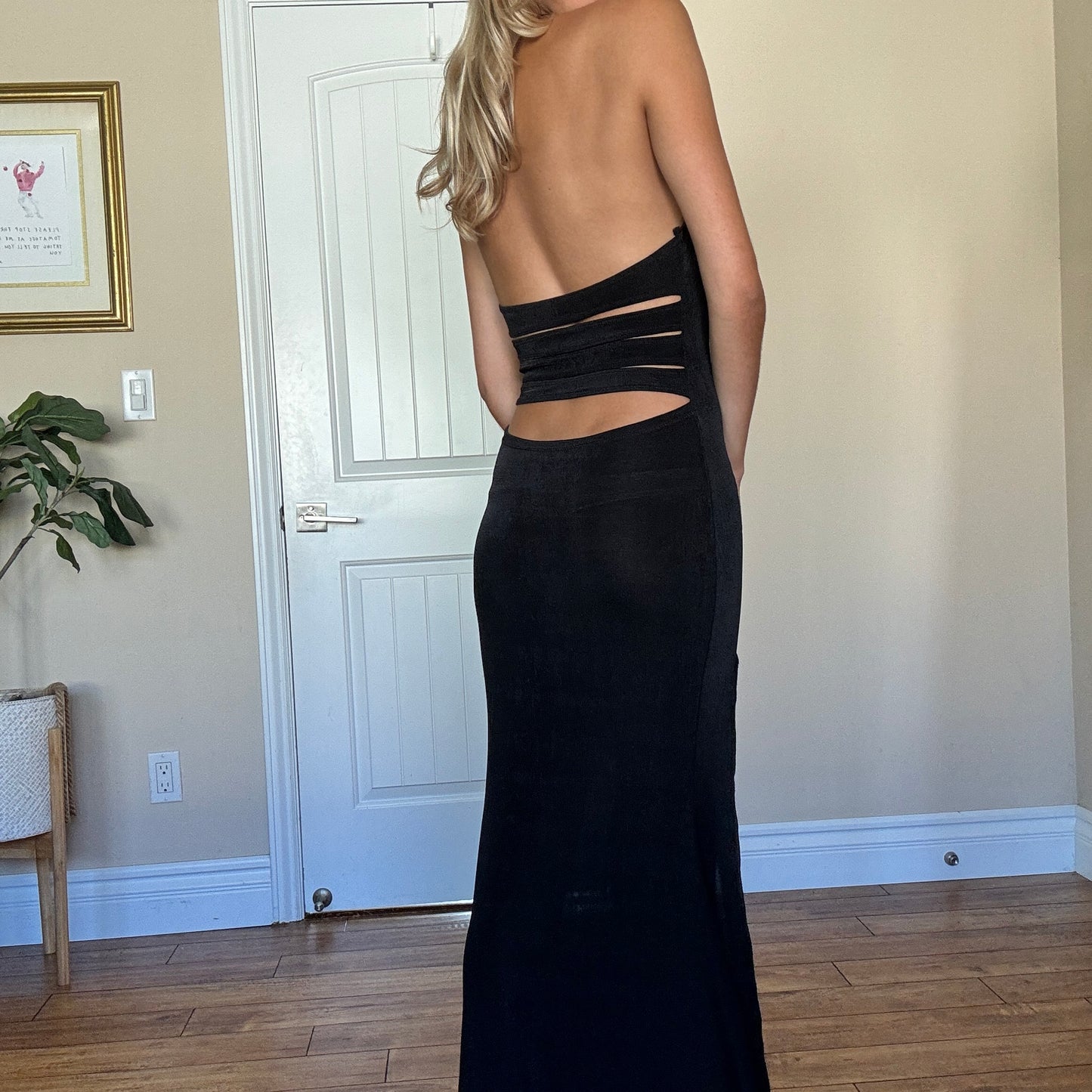 Backless Halter Dress