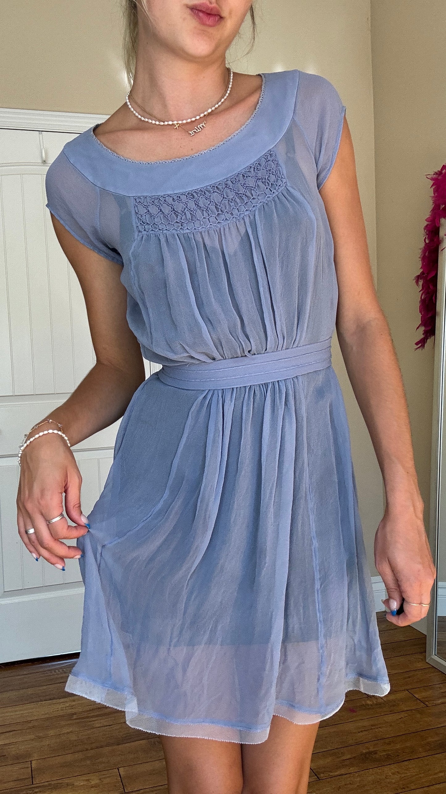 Silk Blue Dress