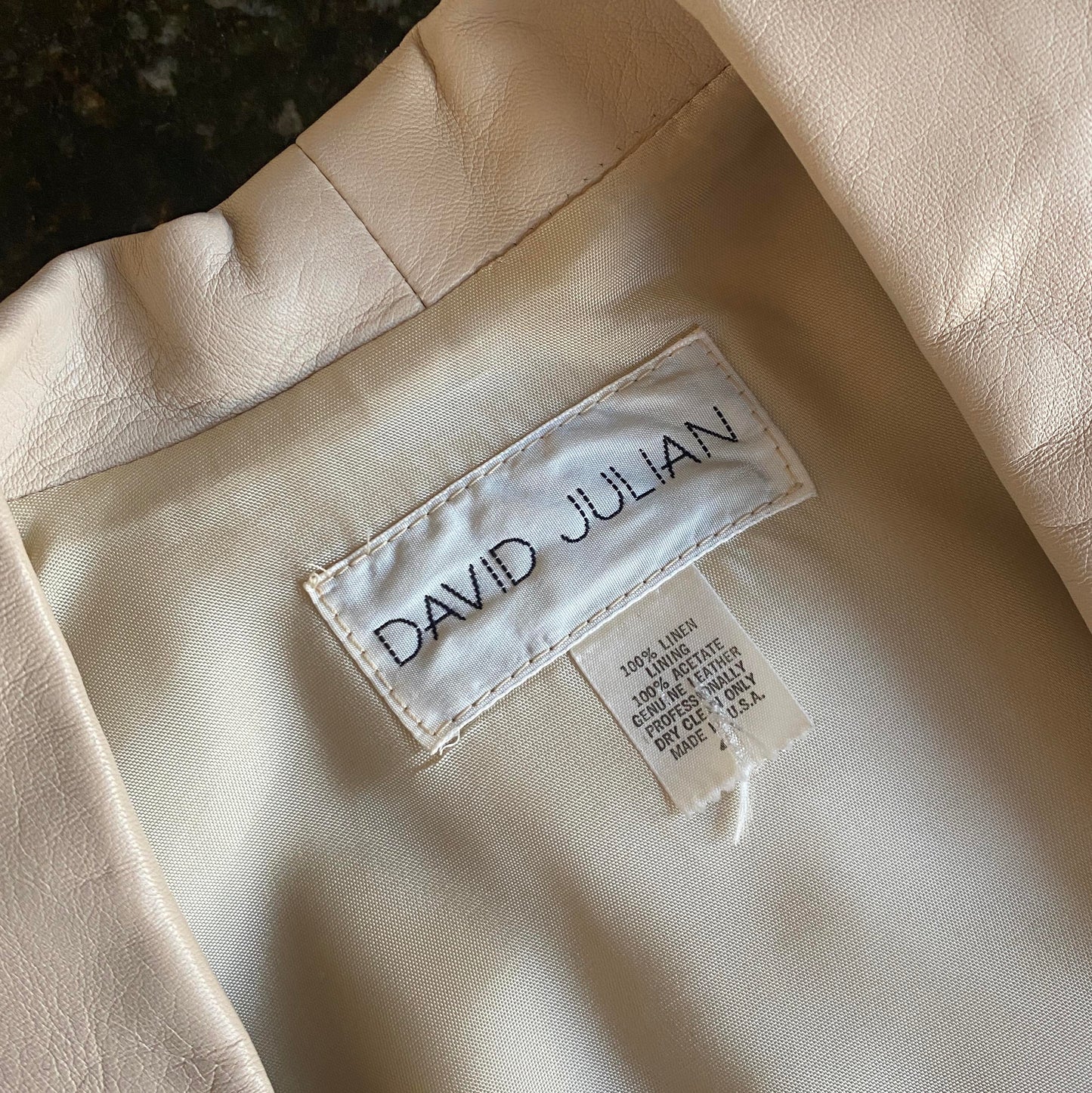 Leather and Linen Suit Set