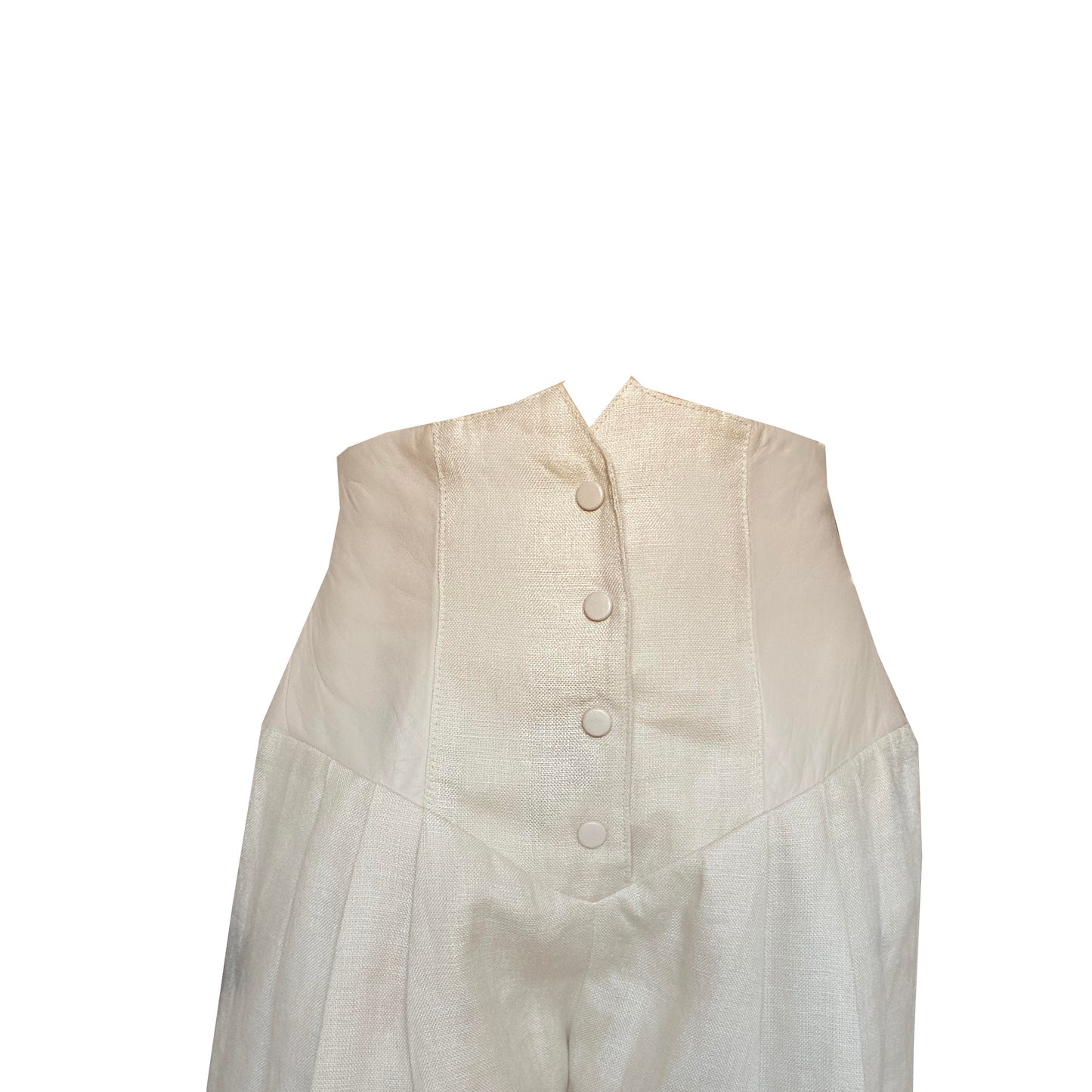 Leather and Linen Suit Set