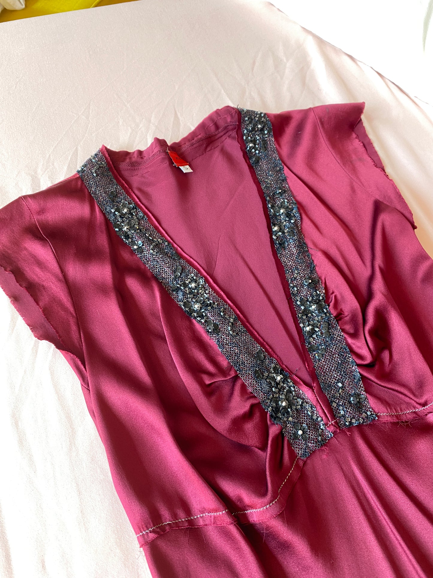 Silk Drop Waist Dress Size S