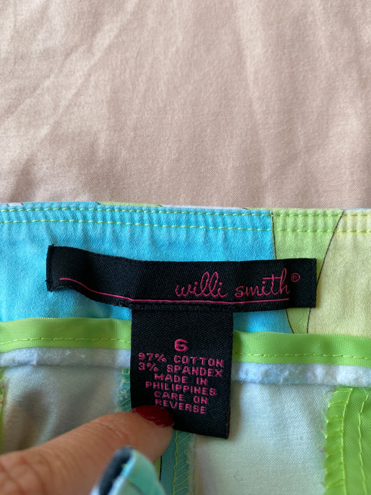 Colorful Printed Trousers Size 6