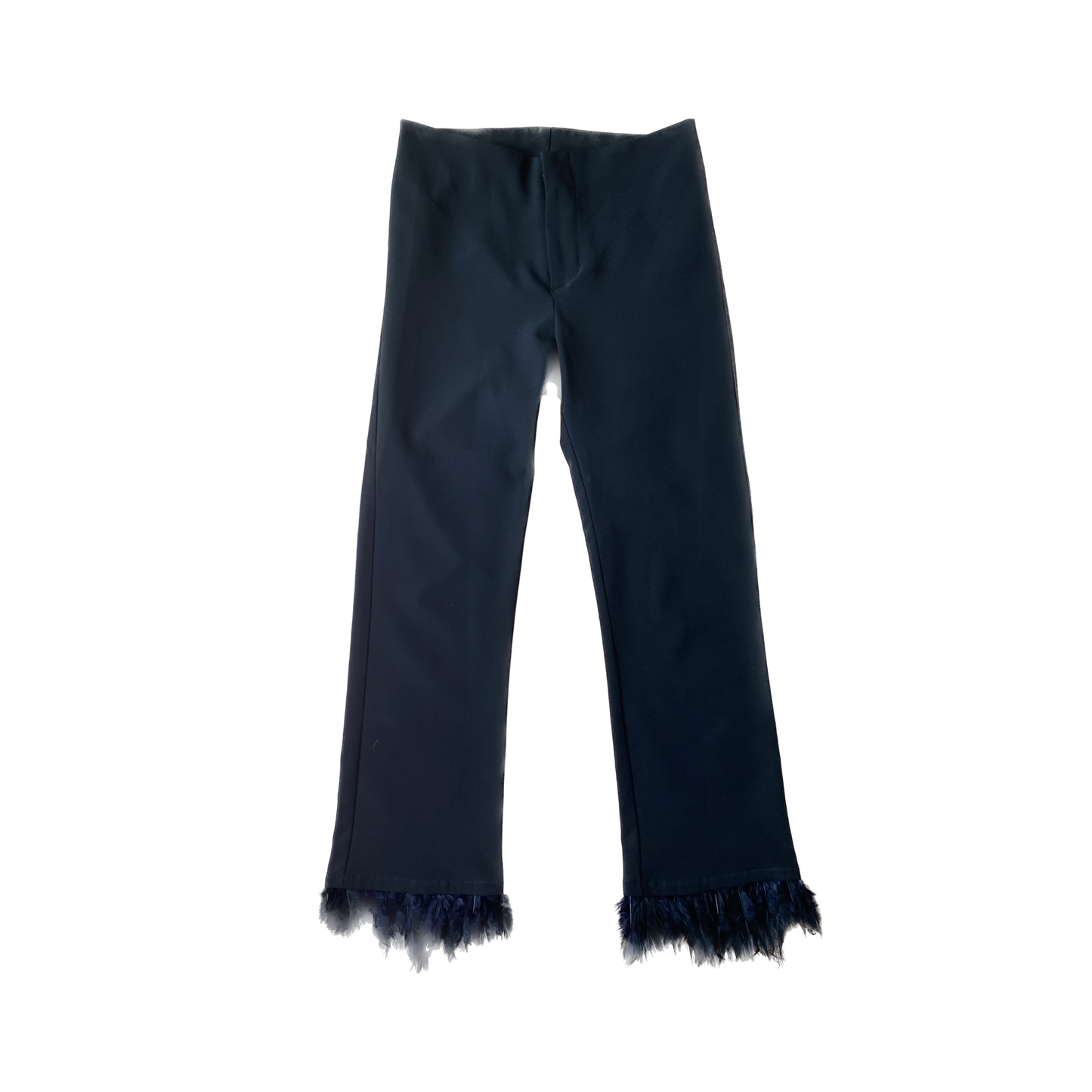 Feather Trim Trousers Size 25