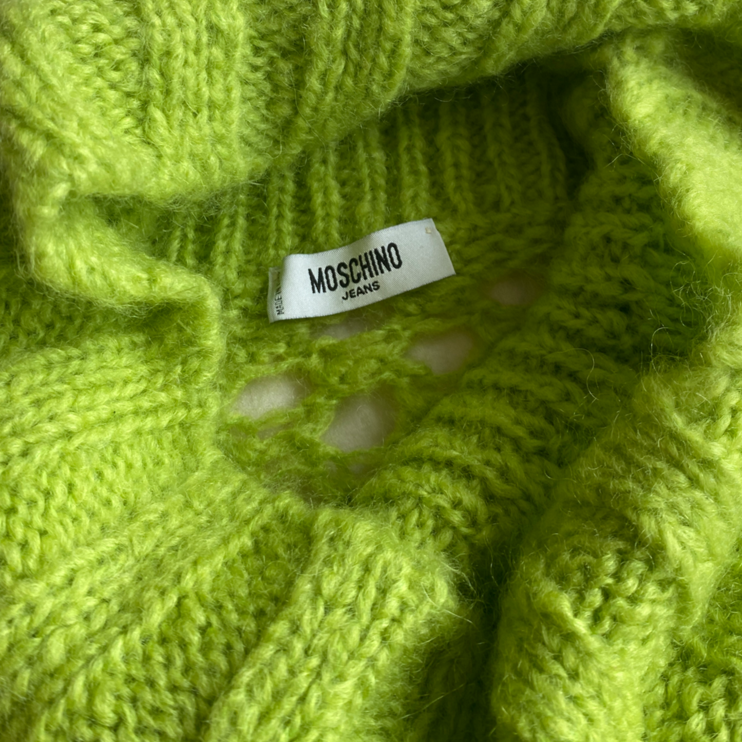 Moschino Lime Turtleneck Size 8