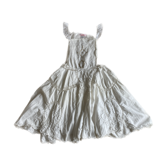 Handmade Linen and Knit Dress