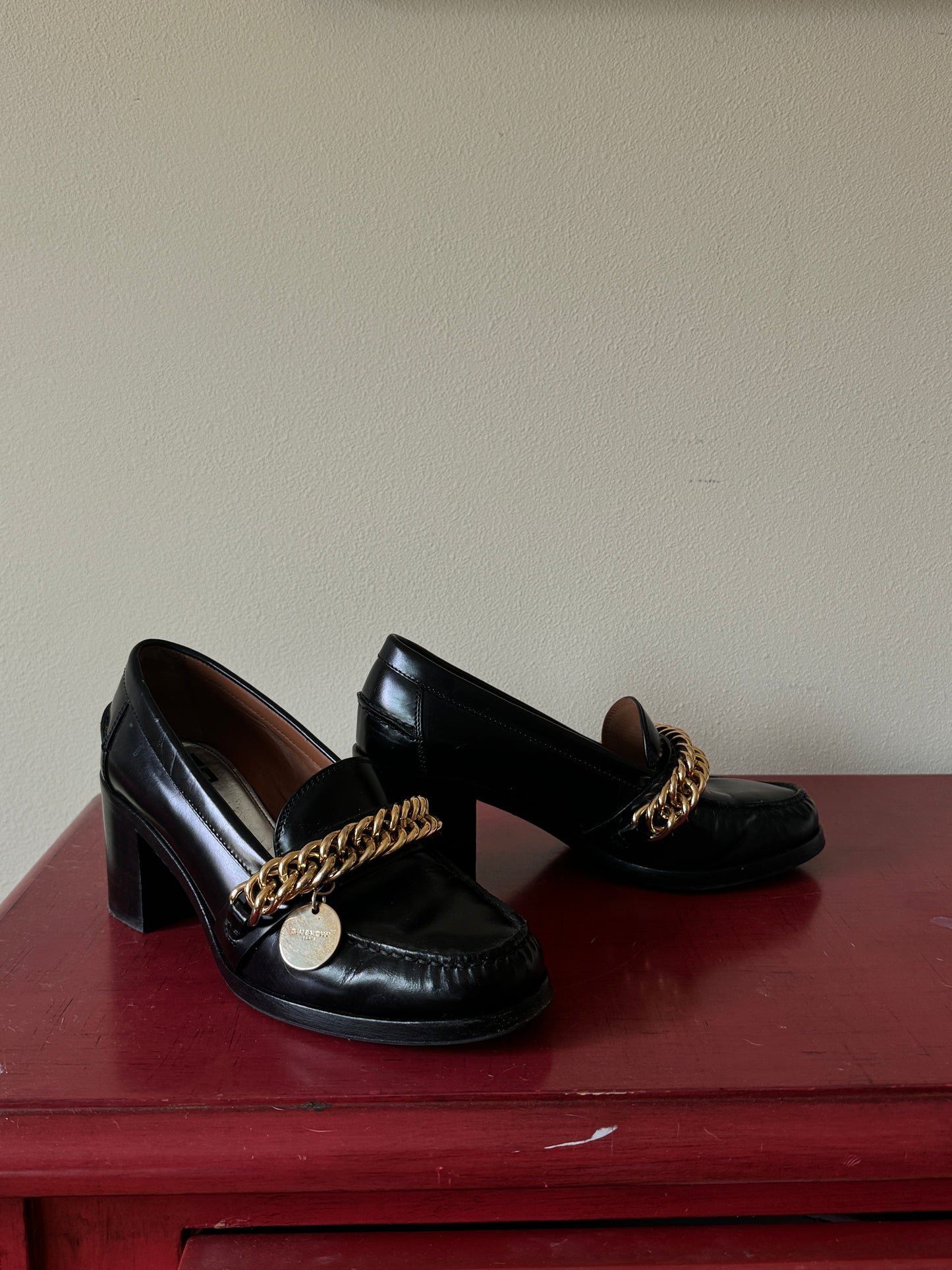 Givenchy Chain Loafers, 36.5