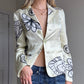 Armani Silk Floral Blazer