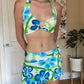 1980s Swim Skirt Set