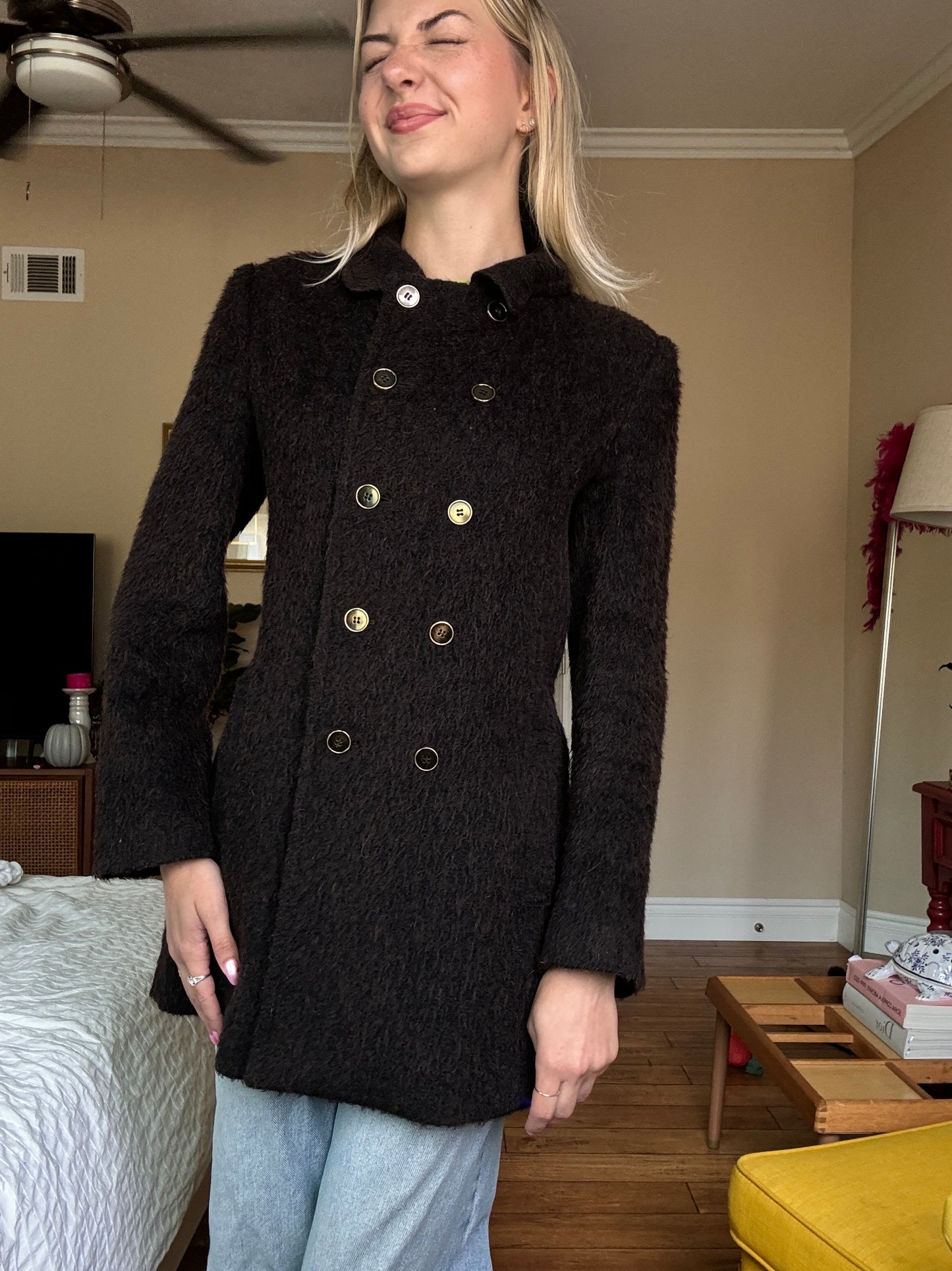 Dolce and Gabbana Brown Coat