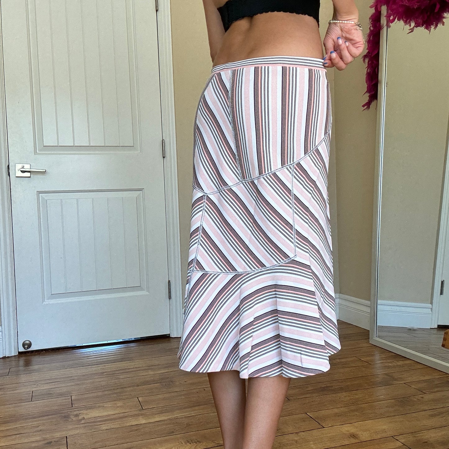 Alaia Pink Mermaid Skirt