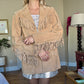 Camel Suede Fringe Jacket