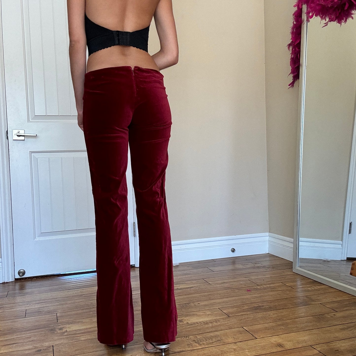 Red Velvet Trousers