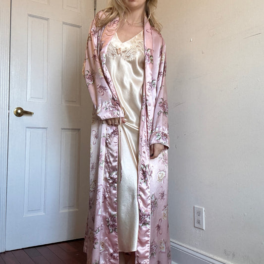 Dior Pink Satin Robe