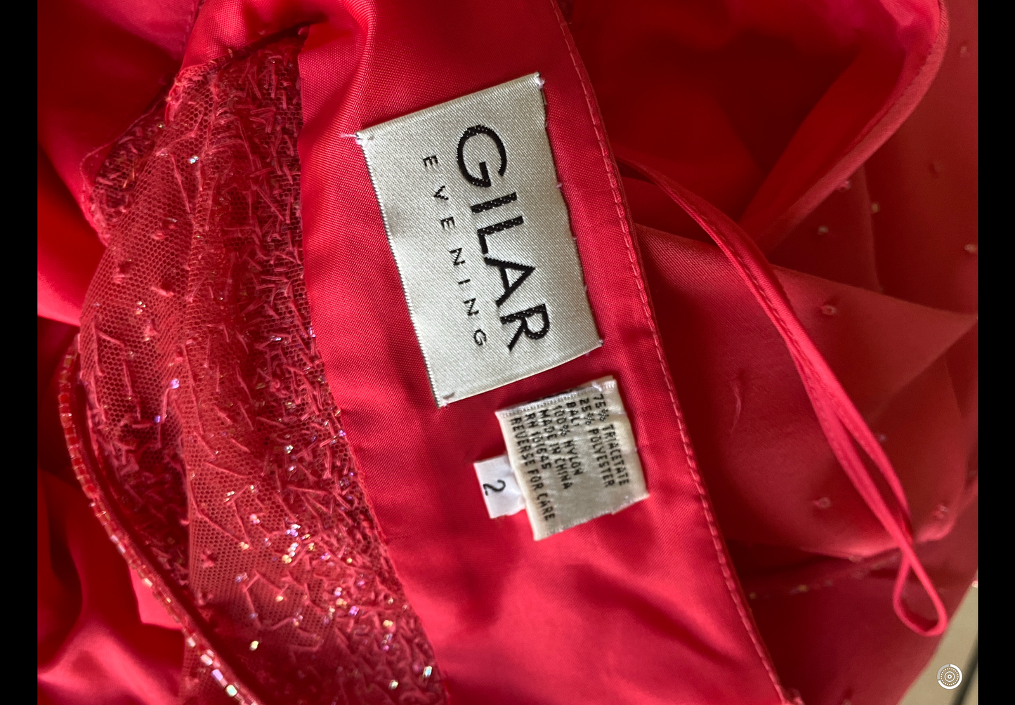 Gilar Pink Beaded Gown Size 2