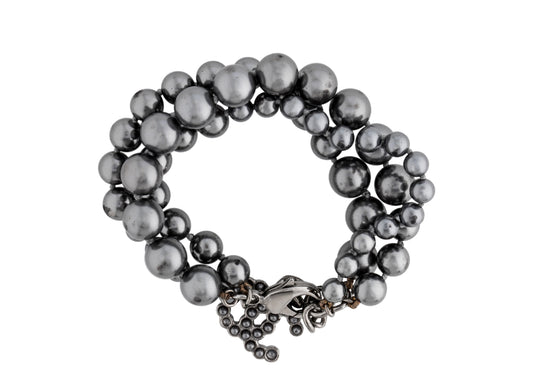 Chanel Silver Pearl Bracelet
