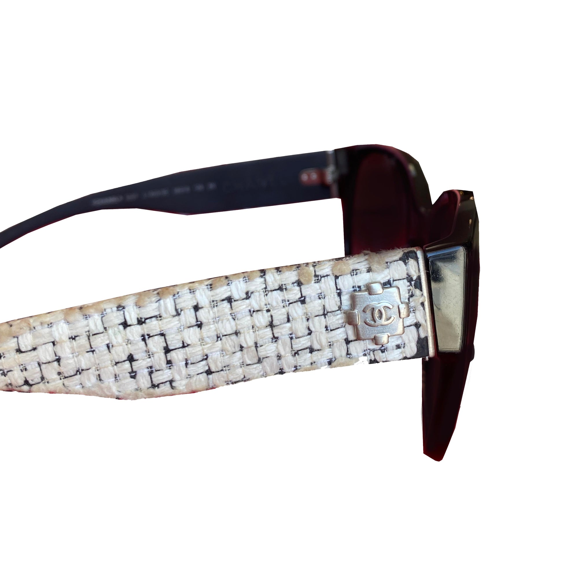 tweed chanel sunglasses vintage