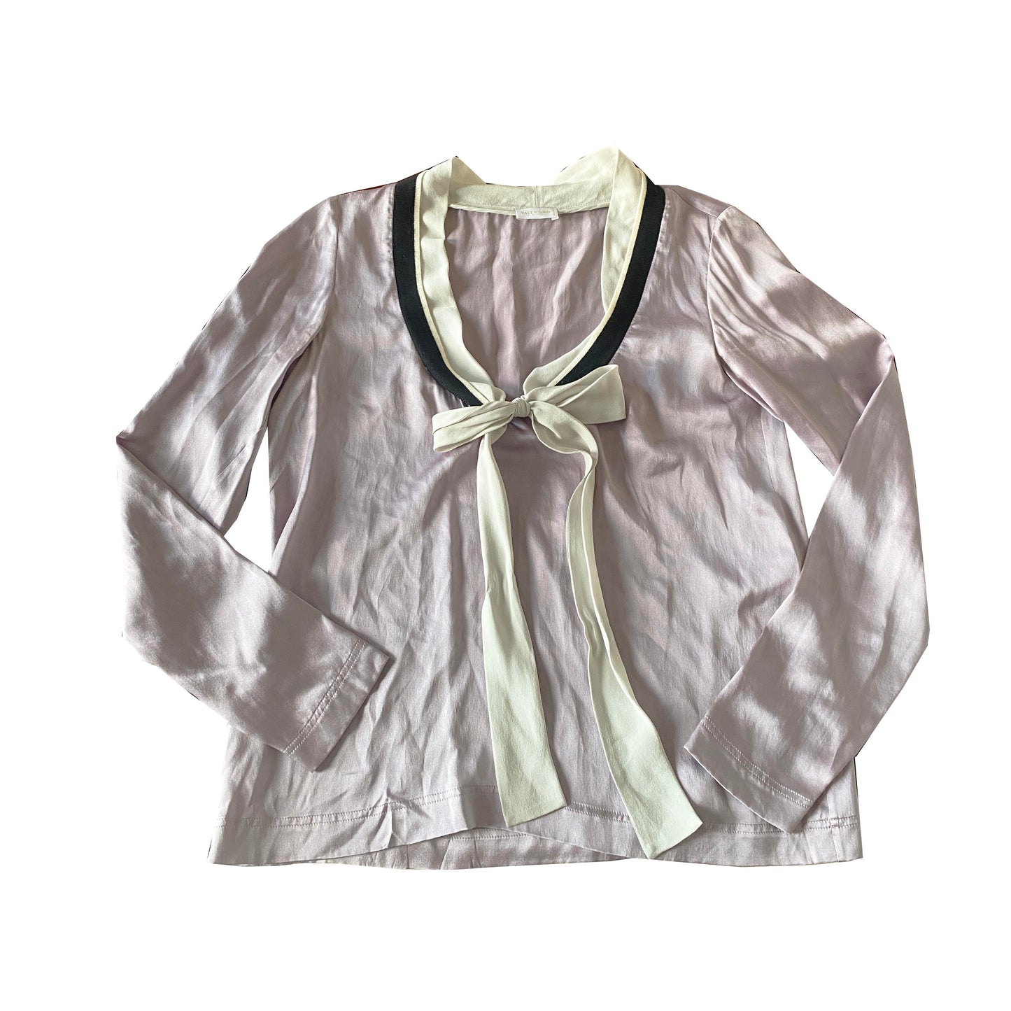 Valentino Pussy Bow Silk Blouse
