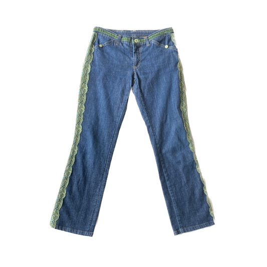 D&G Lace Trim Jeans Size 27